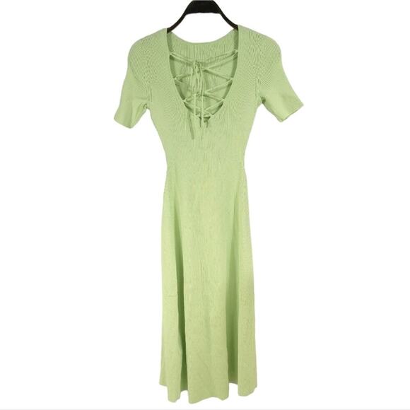 Maje Ribbed Midi Dress - Picture 9 of 16
